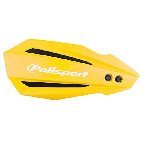 POLISPORT 8308500016 - BULLIT 1 punkt mocowania MX-Style wykonane z tworzywa sztucznego z zestawem montażowym kompatybilny z motocyklami Suzuki, Kawasaki, Yamaha w kolorze żółtym