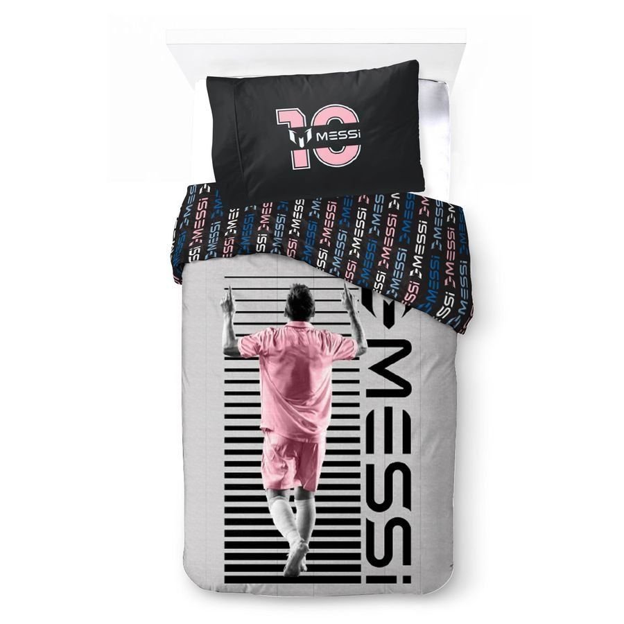 MESSI Komplet Pościeli 140 x 200 Bawełna Poszewka 70x90 Inter Miami Kibic Lionel