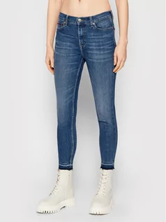 Spodnie damskie - Tommy Jeans Jeansy Nora DW0DW10899 Niebieski Skinny Fit - grafika 1