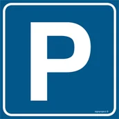 Systemy ekspozycyjne i znaki informacyjne - RA117 PARKING, PN - PŁYTA PCV 1MM; (300X300MM) - miniaturka - grafika 1