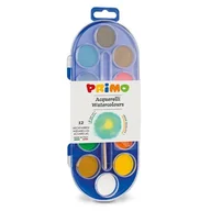 Przybory szkolne - MoroColor Farby wodne w pastylkach 12 kolorów + pędzelek - miniaturka - grafika 1