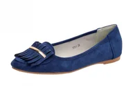 Baleriny - Baleriny, lordsy damskie S.Barski 5701 Granat - S.BARSKI - miniaturka - grafika 1