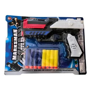 Pistolet Na Strzałki Piankowe - Marksman - 8 Strzałek - Klocki - miniaturka - grafika 1
