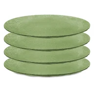 Talerze - Koziol Zestaw talerzy Club 260mm Nature Leaf Green 5005703 4 szt. - miniaturka - grafika 1