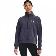 Bluzy sportowe damskie - Damska bluza dresowa nierozpinana bez kaptura UNDER ARMOUR Rival Fleece HZ - miniaturka - grafika 1