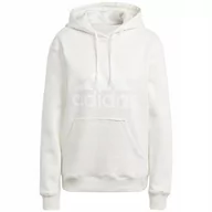 Bluzy damskie - Bluza damska adidas Essentials Big Logo Regular Fleece beżowa IM0252 L - miniaturka - grafika 1