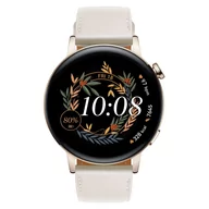 Smartwatch - Huawei Watch GT 3 42mm Elegant Biały - miniaturka - grafika 1