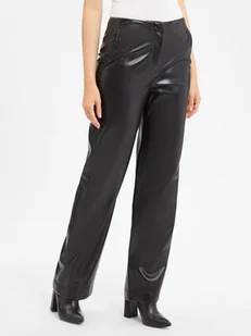 BOSS Damskie spodnie z imitacji skóry - Timiras Kobiety Sztuczne włókno czarny jednolity, 40 - Spodnie damskie BOSS Damskie spodnie z imitacji skóry - Timiras Kobiety Sztuczne włókno czarny jednolity, 40 - Spodnie damskie - miniaturka - grafika 1