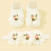 Skarpetki dla dzieci - TEMU Zestaw Opasek i Skarpetek dla Dzieci, Dla Wiek 0-1 Lat - miniaturka - grafika 1