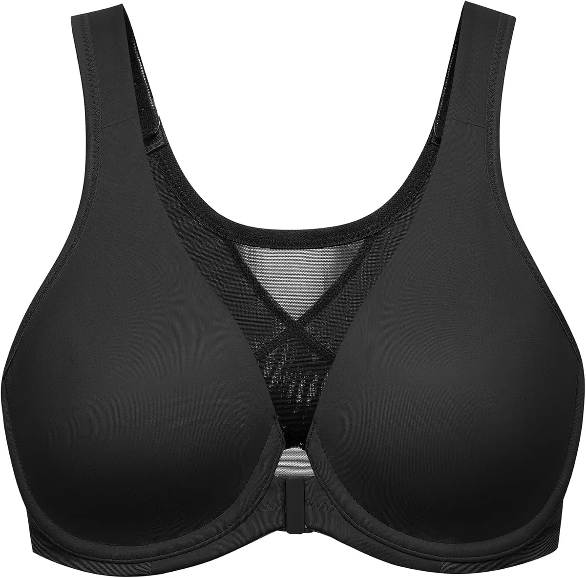 Biustonosz z zapięciem z przodu plus size 75D bez wypełnienia fiszbiny