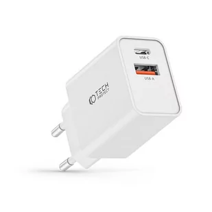 Ładowarka Sieciowa 30W PD USB-C + QC3.0 USB Tech-Protect NC30W biała - Ładowarki do telefonów - miniaturka - grafika 2