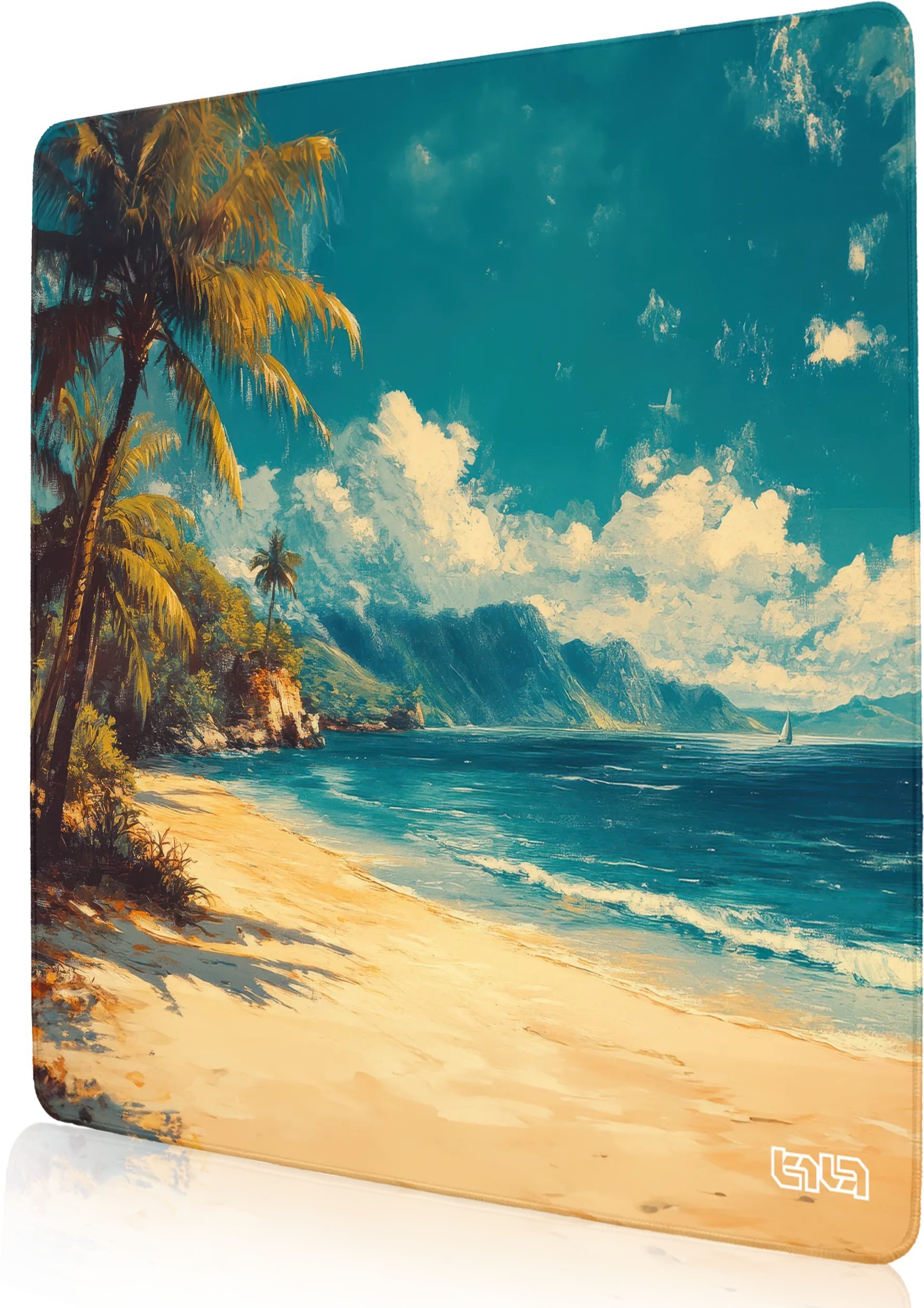 PODKŁADKA GAMINGOWA Karaibski Obraz 50x50 TILT Duża Prezent Antypoślizgowa