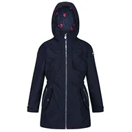 Kurtki i płaszcze dla dziewczynek - Regatta Tarana uniseks dla dzieci wodoodporna oddychająca w pełni podszyta parka z odblaskowymi wykończeniami wodoodporna powłoka granatowy 7-8 Years - miniaturka - grafika 1