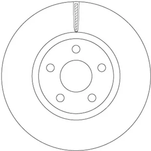 Tarcza hamulcowa TRW DF6810S - Tarcze hamulcowe - miniaturka - grafika 1