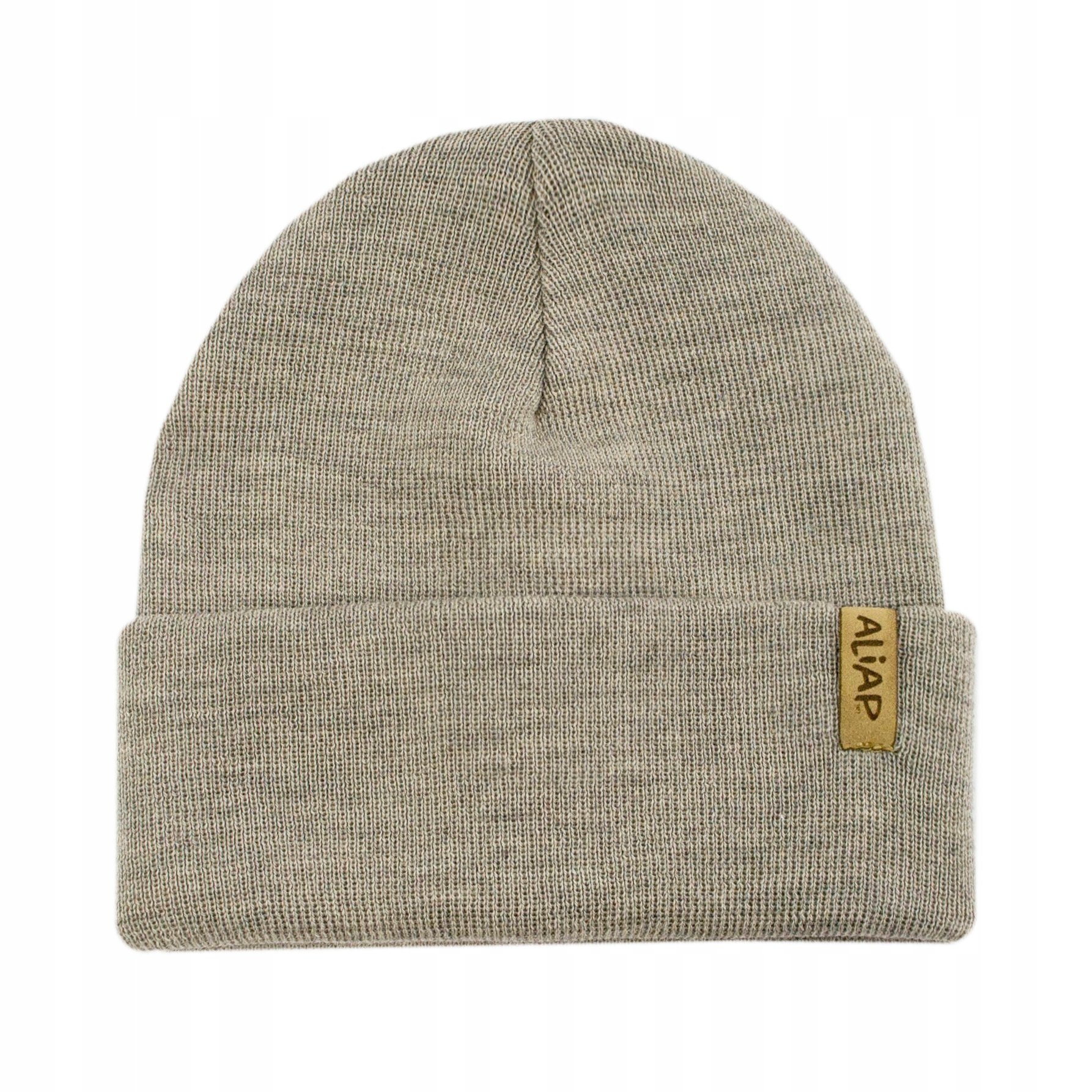 Aliap Czapka dziecięca rozm .50-52 Beżowy Wełna merino 100% 2-8 lat
