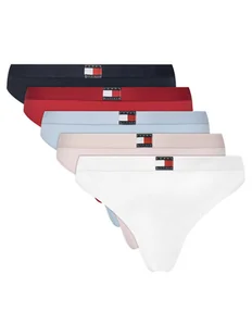 Tommy Hilfiger Komplet 5 par stringów UW0UW05751 Kolorowy - Majtki damskie - miniaturka - grafika 1