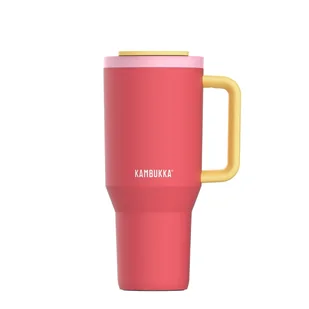 Kubek termiczny ze słomką Kambukka RIO 950 ml - Pink Papaya - Kubki termiczne - miniaturka - grafika 1