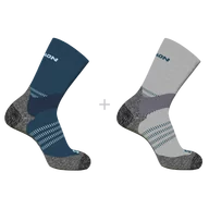 Skarpetki sportowe męskie - SKARPETY SALOMON X ULTRA ACCESS CREW 2-PACK C21661 - miniaturka - grafika 1