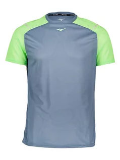 Koszulki sportowe męskie - Mizuno Koszulka sportowa "Active Dryaeroflow" w kolorze niebiesko-zielonym - grafika 1
