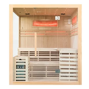 Sauna sucha fińska piec 6 KW Harvia BC60 + kamień solny 180X160X200CM MO-EA4-II Mazur - Sauny - miniaturka - grafika 1