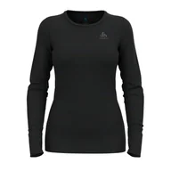 Koszulki i topy damskie - Koszulka damska Odlo BL TOP crew neck l/s MERINO 200 - miniaturka - grafika 1
