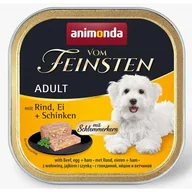 Mokra karma dla psów - Animonda vom Feinsten DOG Adult wołowina z jajkiem i szynką 150g - miniaturka - grafika 1