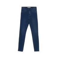 Spodnie damskie - Cropp - Niebieskie jeansy skinny push up - Granatowy - miniaturka - grafika 1