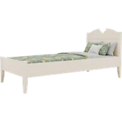 Szafy i szafki dla dzieci - Łóżko dla dziewczynki 90x200 BIBI drewniane - miniaturka - grafika 1