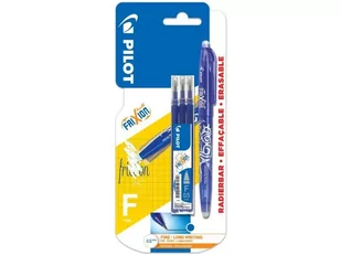 Pilot Frixion Ball O,5 Niebieski + Wkłady X3 Niebieskie - Zestawy piśmiennicze - miniaturka - grafika 1