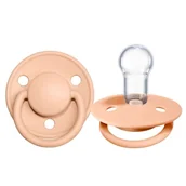 Smoczki uspokajające - BIBS DE LUX PEACH SUNSET ONE SIZE Smoczek uspokajający silikonowy 61979-uniw - miniaturka - grafika 1