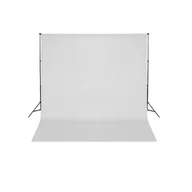 Tła fotograficzne - vidaXL System zawieszenia tła z białym tłem 600 x 300 cm - miniaturka - grafika 1