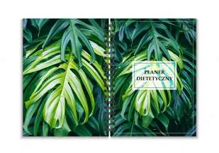 JUFIMI Planer diety dietetyczny plan żywieniowy odchudzanie dziennik jedzenia JUNGLE okładka twarda - Planery JUFIMI Planer diety dietetyczny plan żywieniowy odchudzanie dziennik jedzenia JUNGLE okładka twarda - Planery - miniaturka - grafika 1