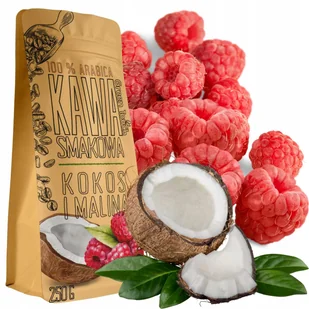 Kawa Mielona Smakowa Kokos Z Maliną Kokosowa Malinowa 250 G Green Touch - Cappuccino i kawy smakowe - miniaturka - grafika 1