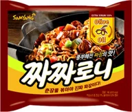 Kuchnie świata - Chacharoni, makaron stir-fry z sosem z czarnej fasoli, łagodny 140g - Samyang - miniaturka - grafika 1