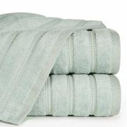 Ręczniki - Ręcznik bawełniany 30x50 GLORY 1 miętowy z welurową bordiurą i srebrną nicią - miniaturka - grafika 1