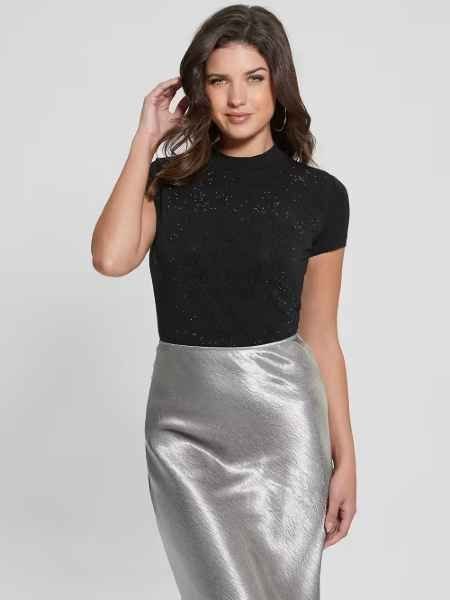 t-shirt donna guess w4bi26 j1314 jblk