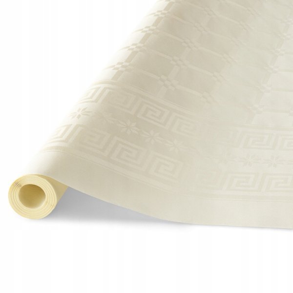 Obrus papierowy 1,2x6m kremowy/1 rolka