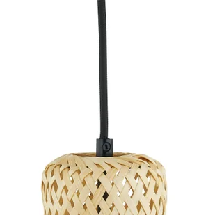 Lampa wisząca Lindby Venora, okrągła, 3-punktowa, Ø 15 cm, bambus - Lampy sufitowe - miniaturka - grafika 4