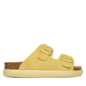 Klapki i japonki damskie - Klapki Scholl Noelle Chunky F01218 Żółty - miniaturka - grafika 1