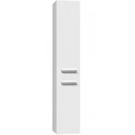 Szafki łazienkowe - Regał słupek z koszem biel mat - Merimo 6X - miniaturka - grafika 1