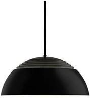 Lampy sufitowe - Louis Poulsen - AJ Royal 370 LED Lampa Wisząca Czarna Louis Poulsen - miniaturka - grafika 1