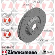 Tarcze hamulcowe - Tarcza hamulcowa ZIMMERMANN 100.3386.70 - miniaturka - grafika 1