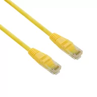 Patchcordy - 4World Kabel krosowy RJ45 (bez osłonki, Cat. 5e UTP, 1m, żółty , retail) 4729, 0 (04729) - miniaturka - grafika 1