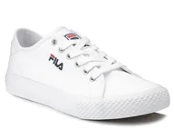 Trampki damskie - Trampki tenisówki damskie całe białe tekstylne sznurowane Fila Pointer-40 - miniaturka - grafika 1