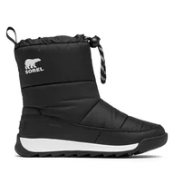 Buty dla chłopców - Śniegowce Sorel Whitney II Plus Puffy Wp 2088571010 Czarny - miniaturka - grafika 1
