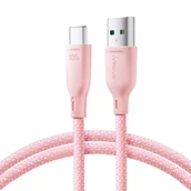 Kable USB - Joyroom kabel Multi-Color Series SA34-AC6 USB-A / USB-C 100W szybki transfer 1m - miniaturka - grafika 1