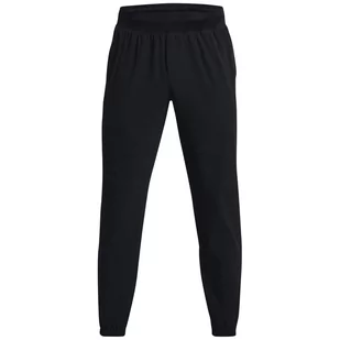 Męskie spodnie dresowe Under Armour Stretch Woven Joggers Rozmiar: M / Kolor: czarny - Spodnie sportowe męskie - miniaturka - grafika 1