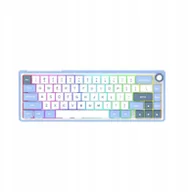 Klawiatury - AQIRYS AQI-GA-KB-14 mechaniczna 65%/68 klawiszy Wirelles&BT+Wired MIRA 2.0 white - miniaturka - grafika 1