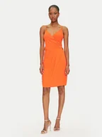Sukienki - Morgan Sukienka koktajlowa 251-RCORO.F Pomarańczowy Slim Fit - miniaturka - grafika 1