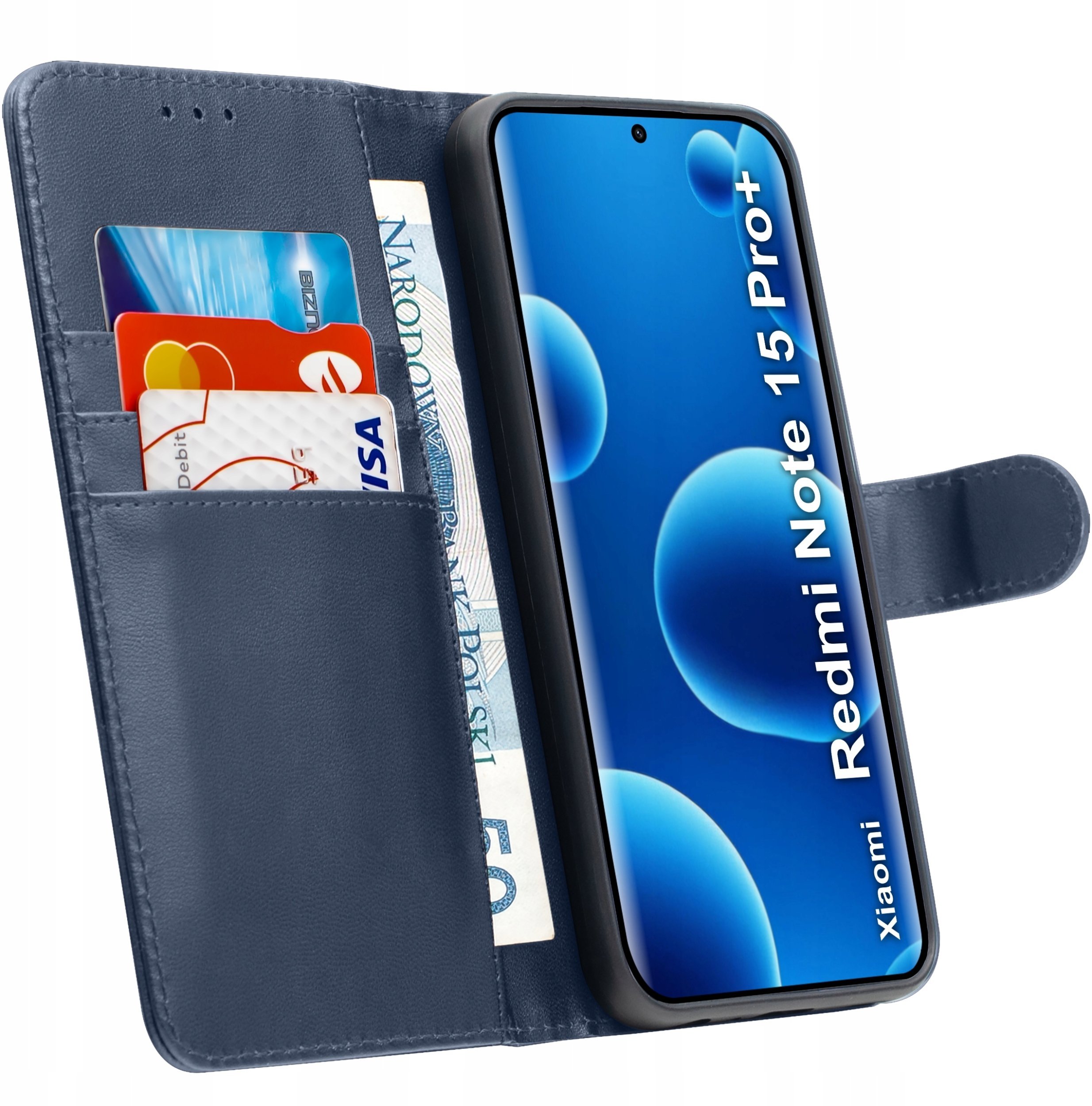 krainaGSM ETUI z klapką do Xiaomi Redmi Note 15 Pro+ Plus 5G Zamykane Magnetyczne